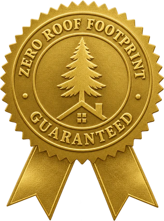 Zero Roof Footprint Guarantee gold seal